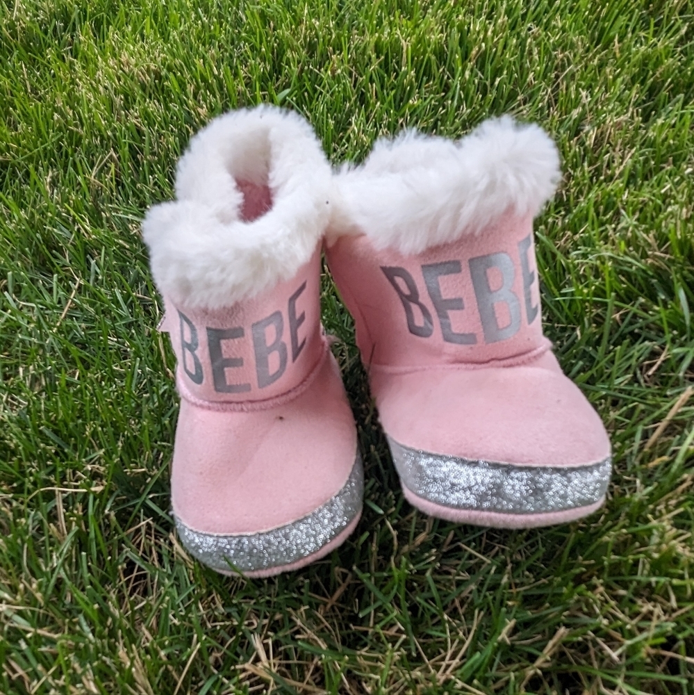 BEBE baby girl boots 0-3 months NWOT